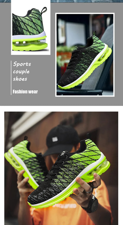 Men Running Shoes Fashion Breathable Outdoor Male Sports Shoes Sneakers Women Comfortable Athletic Footwear.