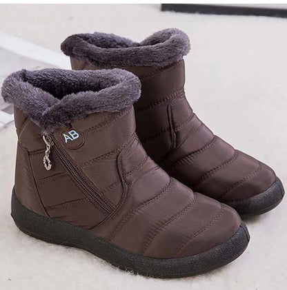 Snow Women Boots Comfortable Women's Boots Waterproof Women Shoes Zipper Shoes Woman Soft Fur Women's Winter Boots Botas Mujer.