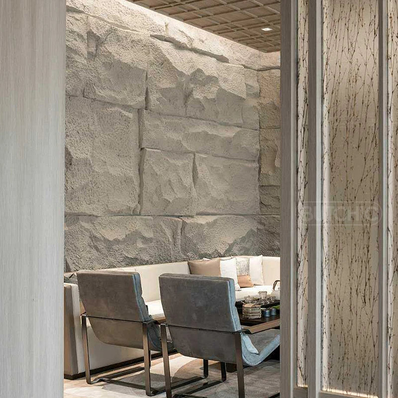 4 pcs 120x60cm high simulation stone 3D wall stickers stone pattern wallpaper wall covering living room 3D wall panel mold tile