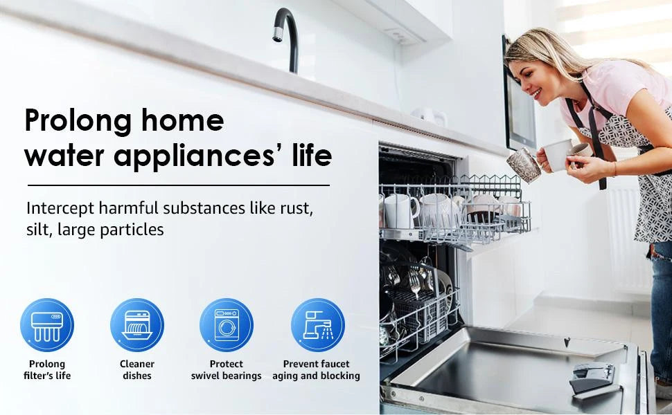 ALTHY PRE-AUTO2 Automatic Flushing Backwash Prefilter Spin Down Sediment Water Filter Central Whole House Purifier System.