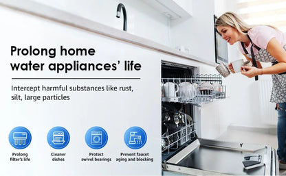 ALTHY PRE-AUTO2 Automatic Flushing Backwash Prefilter Spin Down Sediment Water Filter Central Whole House Purifier System.