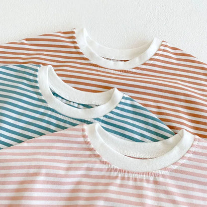 2024 neue Sommer Baby Bodys Mädchen Overalls Infant Jungen Gestreiften Einteilige Neugeborenen Kleidung.