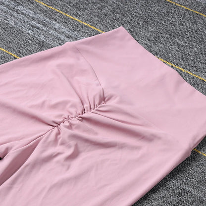 SOISOU Nylon Gym Yoga Pants Women Leggings For Fitness High Waist Long Pants Women Hip Push UP Tights Women Clothing 2 Types.