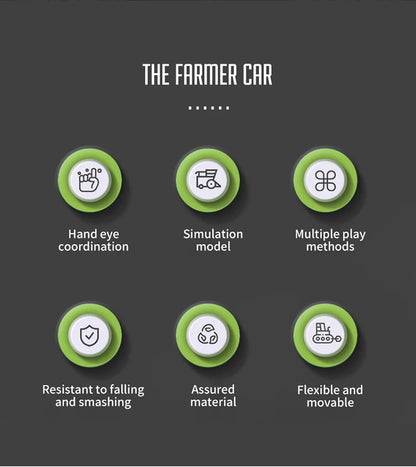 Remote Control Tractor RC Farm Truck Car Trailer 2.4G Farming Simulator Truck Miniature Farm Vehicle Toys Model Children Boy.