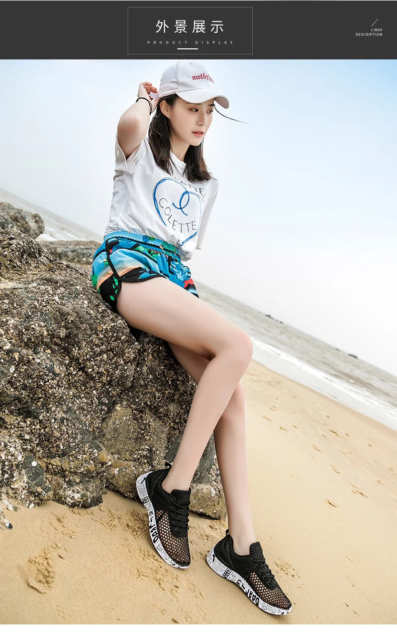 Hight Quality Summer Mens Beach Shoes Outdoor Sandals Air Mesh Sneaker Fashion Women Foam Sport Aqua Footwear Water Light Weight.