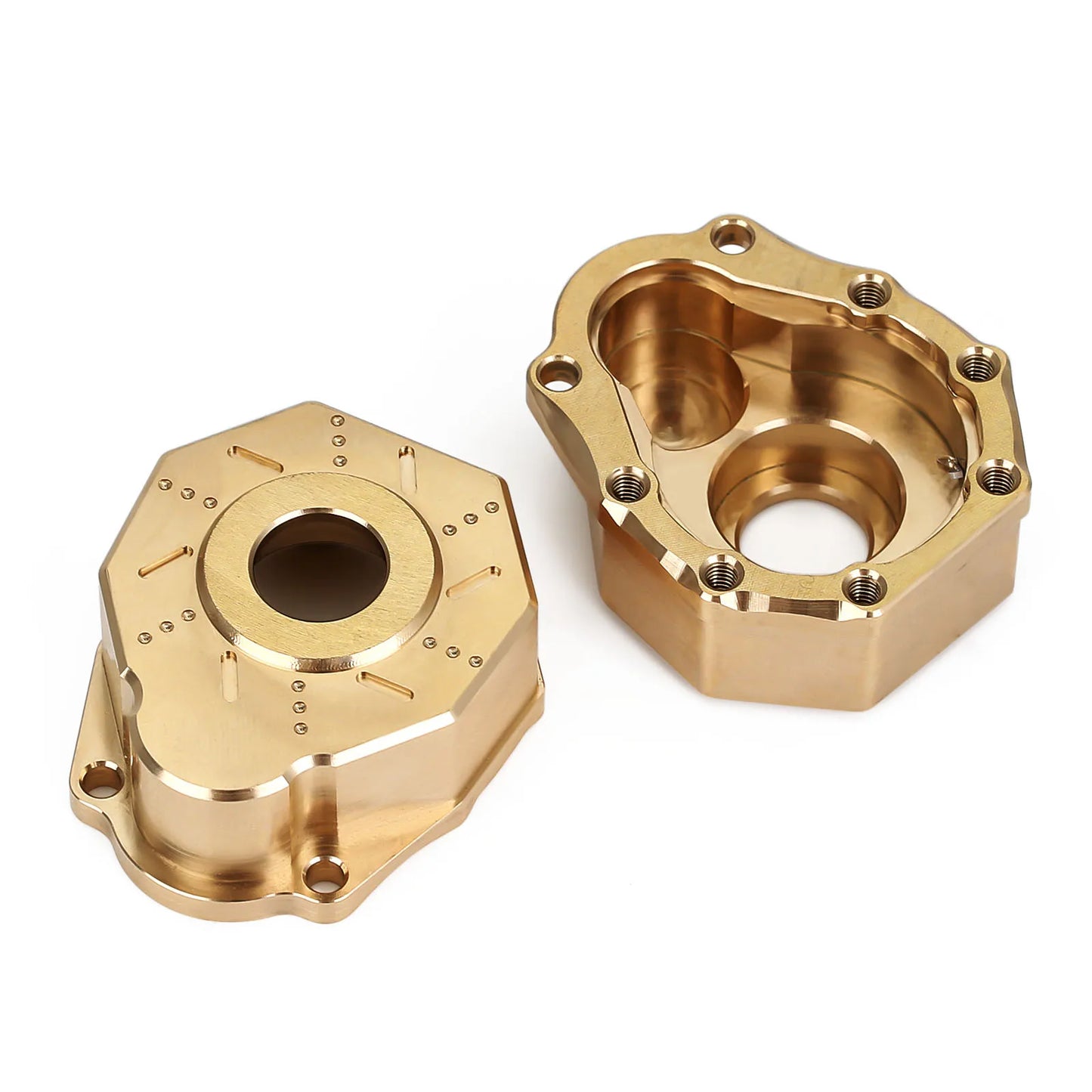 INJORA Heavy Brass Counterweight Portal Drive Housing Bumper Holder Axle Mount for RC Crawler TRX4 TRX-4 TRX6 Upgrade Parts