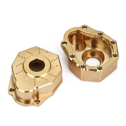 INJORA Heavy Brass Counterweight Portal Drive Housing Bumper Holder Axle Mount for RC Crawler TRX4 TRX-4 TRX6 Upgrade Parts