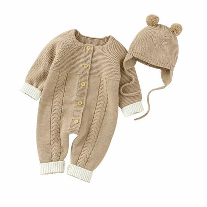 Baby Body Long Sleeve Strick Infant Kinder Unisex Overalls Kleidung Herbst Kleinkind Junge Overalls Ein Stück Kleinkind Mädchen Overall