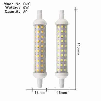 R7S LED 78 mm 118 mm 135 mm r7s Glühbirne 6 W 9 W 12 W SMD 2835 Lampada LED-Lampe 220 V Maislicht Energiesparend Ersetzen Sie das Halogenlicht.