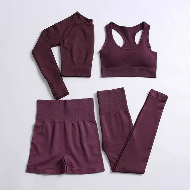 2022 Seamless Yoga Set Workout Clothes for Women Sport Set Outfit Fitness Clothing Gym Clothes Women Set Leggings Sportswear
