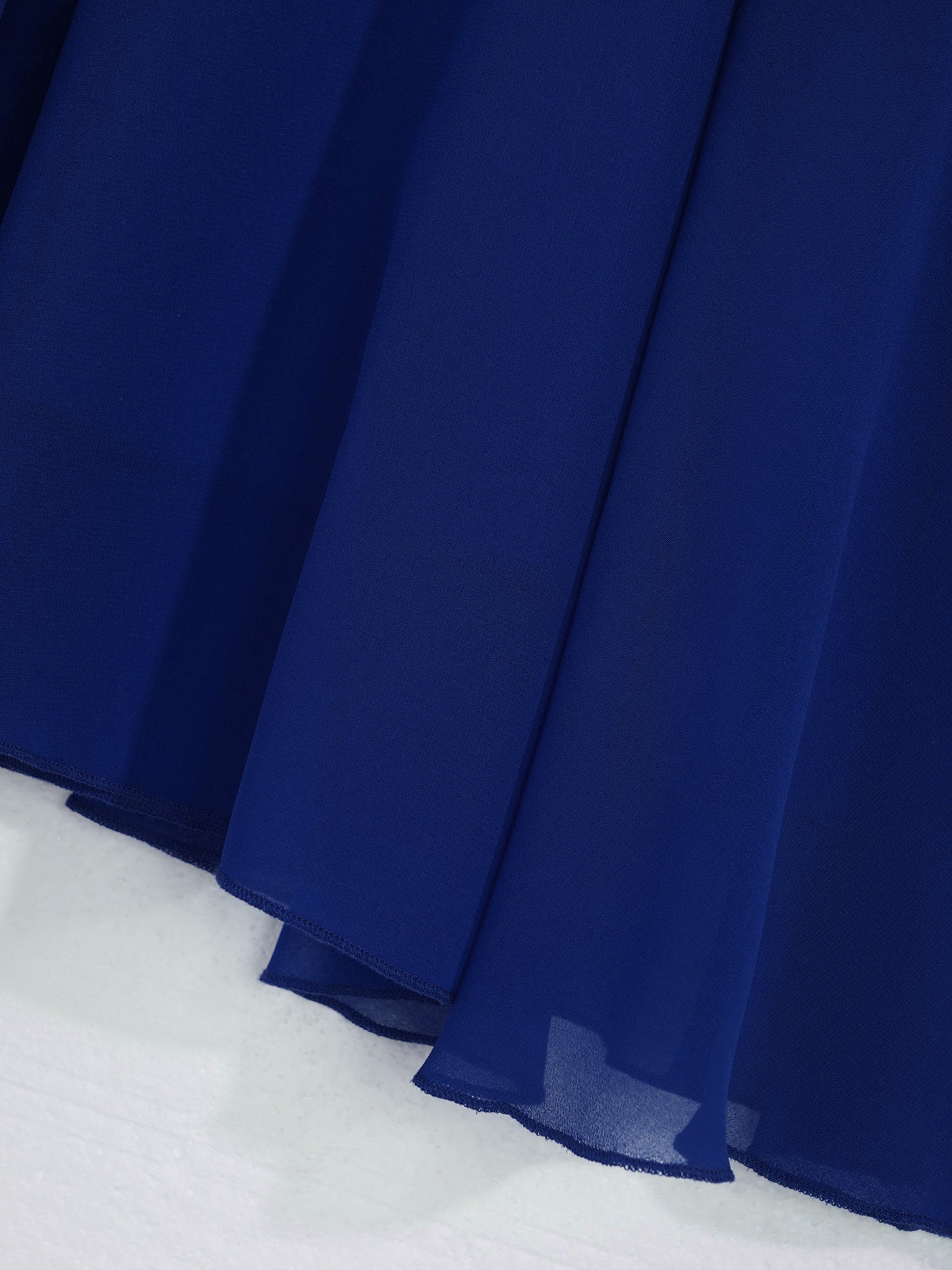 Elegantes Chiffon-Partykleid für Mädchen, schulterfrei, verstellbarer Spaghettiträger, bodenlanges Maxikleid für Hochzeit, Geburtstag, Abend