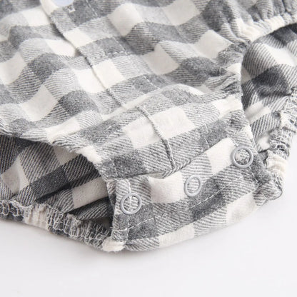 Sanlutoz Plaid Baumwolle Baby Jungen Bodys Langarm Baby Kleidung Mode Neugeborenen Body für Jungen
