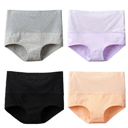 Underwear for Women Cotton High Waist Panties Tummy Control Briefs Ladies Panty Full Coverage Female Lingerie Stretch Underpants.