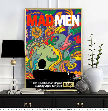 Mad Men Season TV Series Canvas Painting Wall Art Home Poster Art Decor Painting Wall Pictures Living Room Modern Decoration.