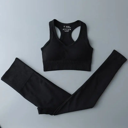 2/3/4pcs Seamless Gym Set Sport outfit Suits for Fitness Clothing Yoga Set For Women Sportswear Yoga Clothes Woman Active Wear
