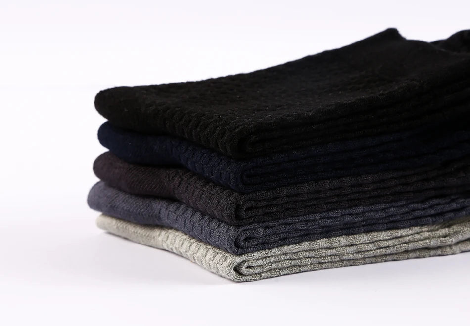 10 Pairs High Quality Bamboo Fiber Men's Socks Business Breathable Deodorant Compression Socks Men Long Big Size EUR 38-46.