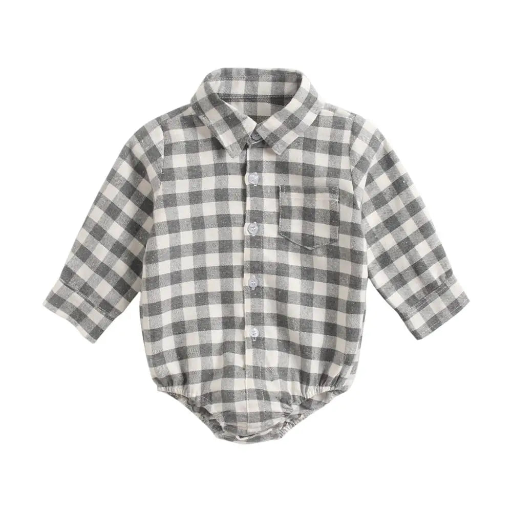Sanlutoz Plaid Baumwolle Baby Jungen Bodys Langarm Baby Kleidung Mode Neugeborenen Body für Jungen
