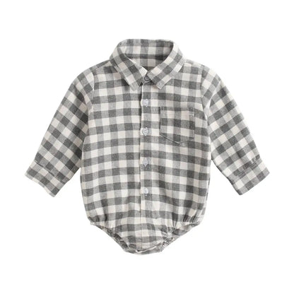 Sanlutoz Plaid Baumwolle Baby Jungen Bodys Langarm Baby Kleidung Mode Neugeborenen Body für Jungen