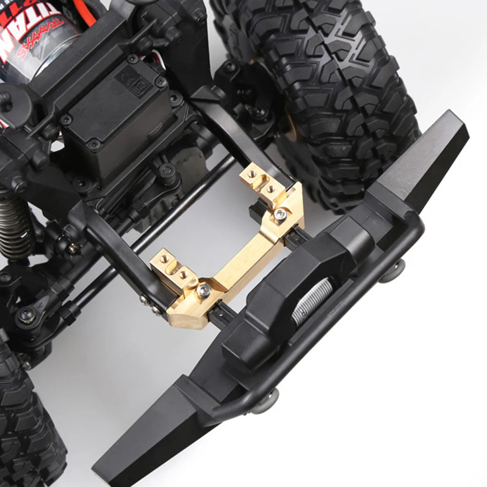 INJORA Heavy Brass Counterweight Portal Drive Housing Bumper Holder Axle Mount for RC Crawler TRX4 TRX-4 TRX6 Upgrade Parts