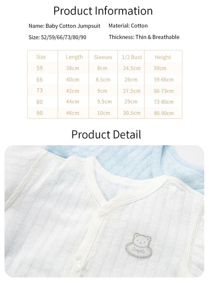 Neugeborenen Baby Bodys für Jungen Mädchen Sommer Dünne Outwear Casual Kurzarm Kleinkind Kinder Overalls Kinder Kleidung.