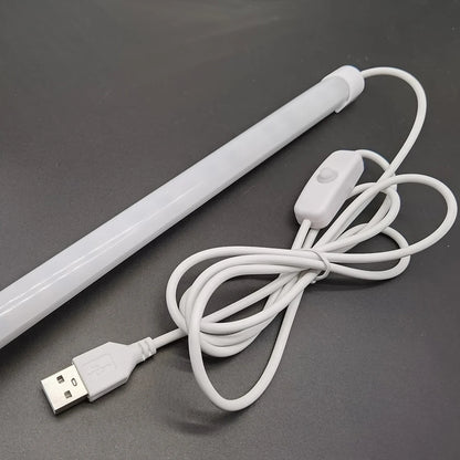 USB LED Tube light 5V 2835 SMD LED lamp 32CM 52cm Rigid strip light bulb Bar Reading Book Desk lamp Night light Ultrathin Closet.