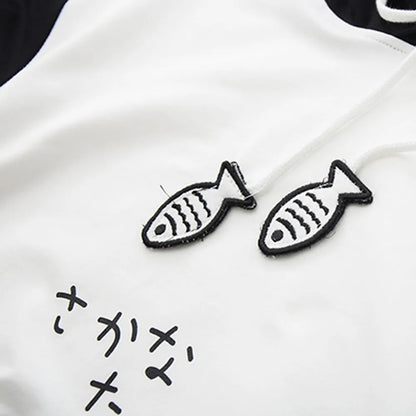 Spring Ladies Long Sleeve Cat Sweatshirt Womens Casual Kitty Cat Print Pocket Thin Hoodie Blouse Top Shirt худи женское платье.