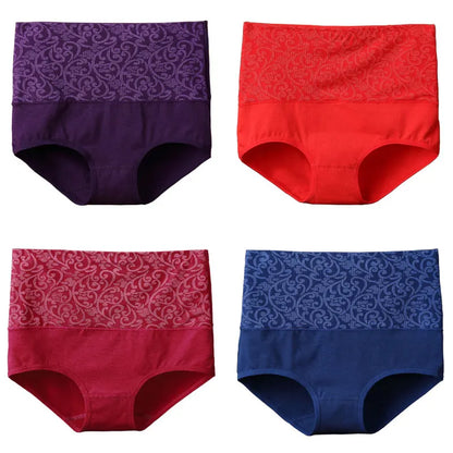 Underwear for Women Cotton High Waist Panties Tummy Control Briefs Ladies Panty Full Coverage Female Lingerie Stretch Underpants.