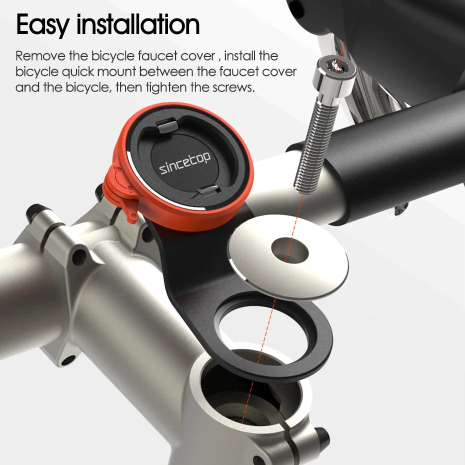 Bike Stem Phone Mount,Mountain Bicycle Phone Holder,Universal Aluminum Handlebar Cell Phone Cycling MTB Quick Attach/Detach.