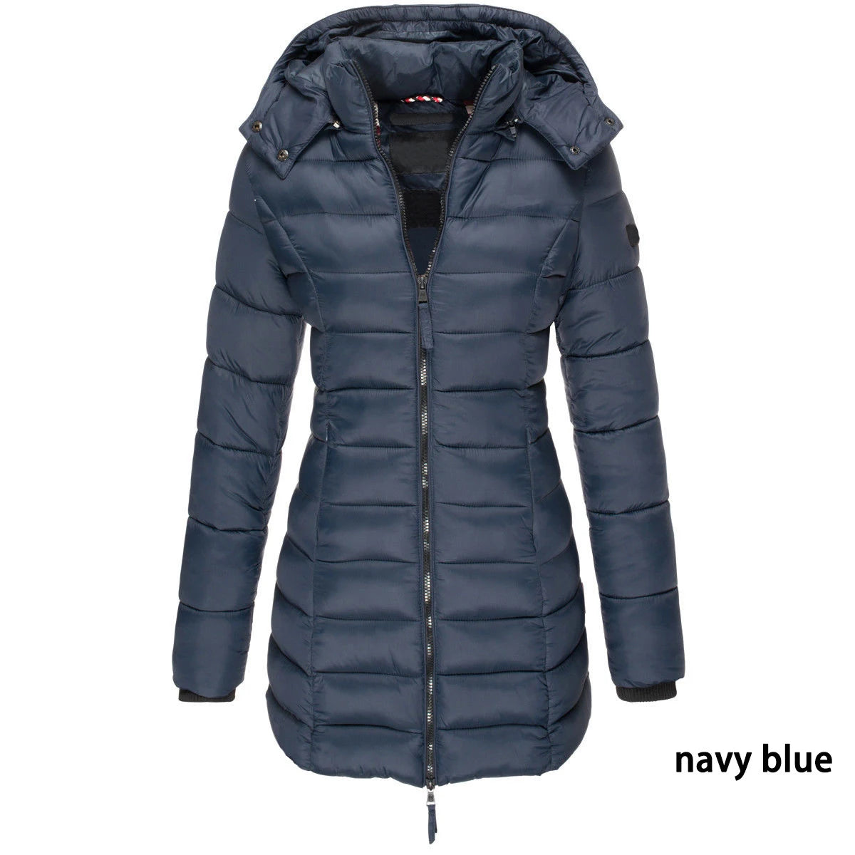 Winter Jacken für Frauen Zipper Mit Kapuze Baumwolle Gepolsterte Jacken Langarm Warme Mantel Schlank Parka Weibliche Tragbare Outwear.