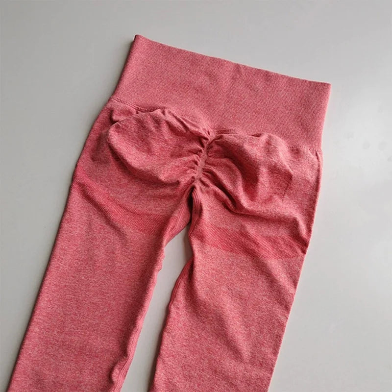 Nahtlose Damen-Leggings mit hoher Taille, schnell trocknend, elastisch, für Yoga, Fitness, Fitnessstudio, Jogginghose, Push-up-Leggings, Sportbekleidung