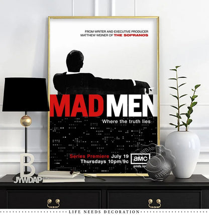 Mad Men Season TV Series Canvas Painting Wall Art Home Poster Art Decor Painting Wall Pictures Living Room Modern Decoration.