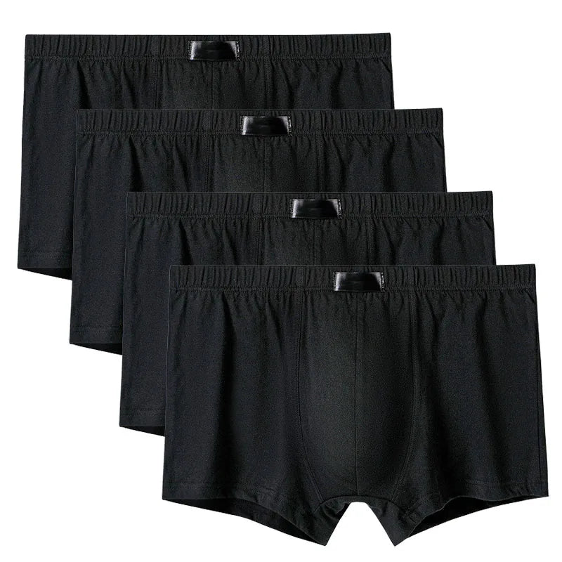 4 Teile/los Schlüpfer der Männer Männliche Unterhose Shorts Boxer Unterwäsche Slip Baumwolle Große Größe 5XL 6XL