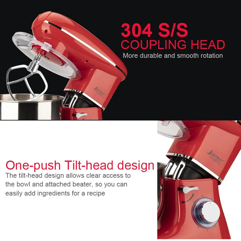 Kitchen Food Processor With Juicer Meat Grinder Chopper Stand Cream Egg Whisk Mixer  Blender Cake Dough Bread Maker Machine.