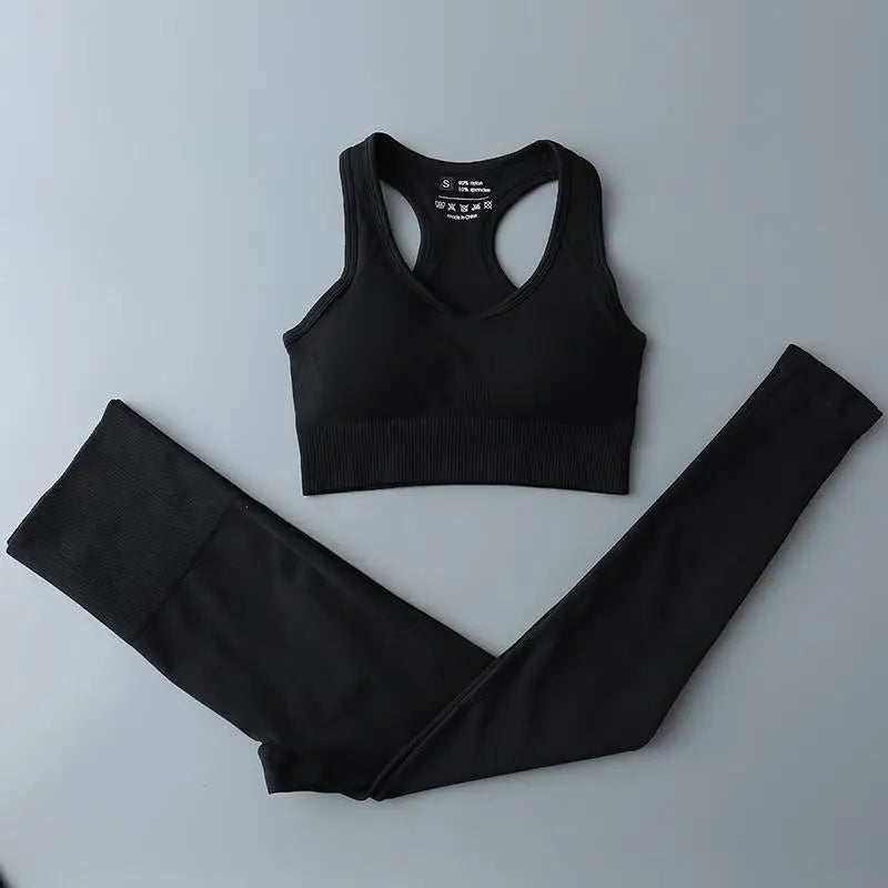 2/3/4pcs Seamless Gym Set Sport outfit Suits for Fitness Clothing Yoga Set For Women Sportswear Yoga Clothes Woman Active Wear