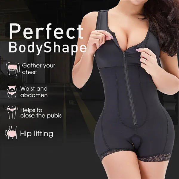 Women Full Body Shapewear Open-Bust Underwear Waist Trainer Corset Seamless Slimming Bodysuit Butt Lifter Plus Size 6XL
