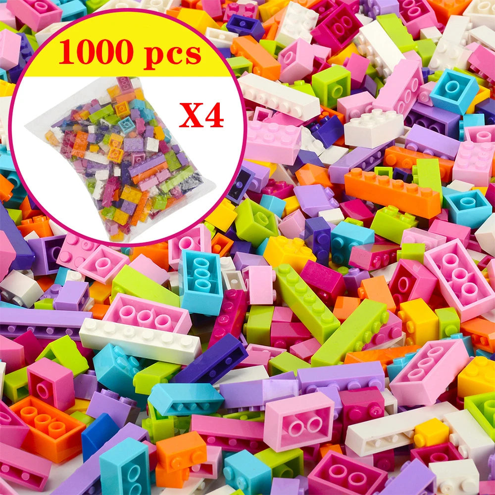 250/500/700 1000 Pcs Pieces Replacement Parts DIY Classic Brick Blocks Building Xmas Gift Creative Moc Sets City Brinquedos.