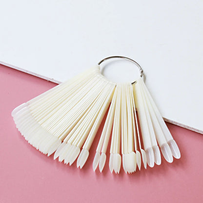 80/50/20pcs Nail Display Sticks Nail Swatch False Nail Tips Nail Gel Polish Practice Clear Display Board for Nail Art Tools.