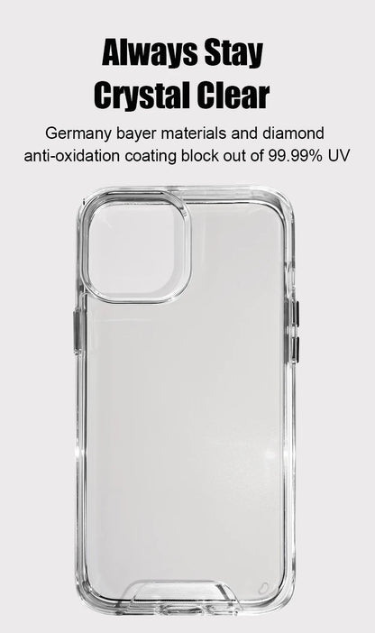 Clear Case For iPhone 17 16 Pro Max 17 Air Case 16 15 14 13 12 11 Pro Max Case For Magsafe for iPhone16 Plus Luxury Cover Cases