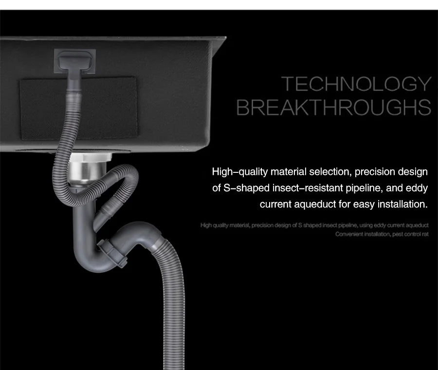 Rose Gold Kitchen Sink Nanometer Technology Gold 4mm thickness 304 Stainless Steel Manual Sink Single Bar Counter Kitchen Sink