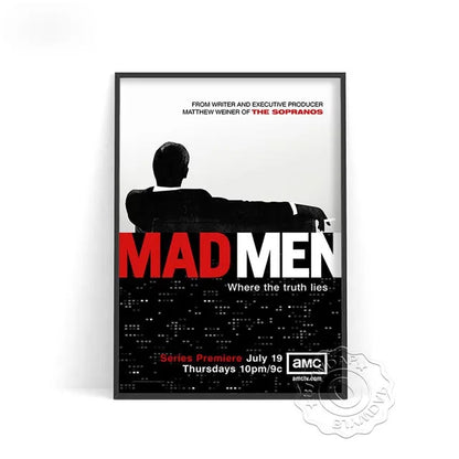 Mad Men Season TV Series Canvas Painting Wall Art Home Poster Art Decor Painting Wall Pictures Living Room Modern Decoration
