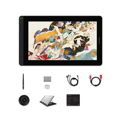 HUION Kamvas 16(2021) Graphics Drawing Monitor Battery-free Digital Pen Tablet For Windows/MAC And Android 120%s RGB.