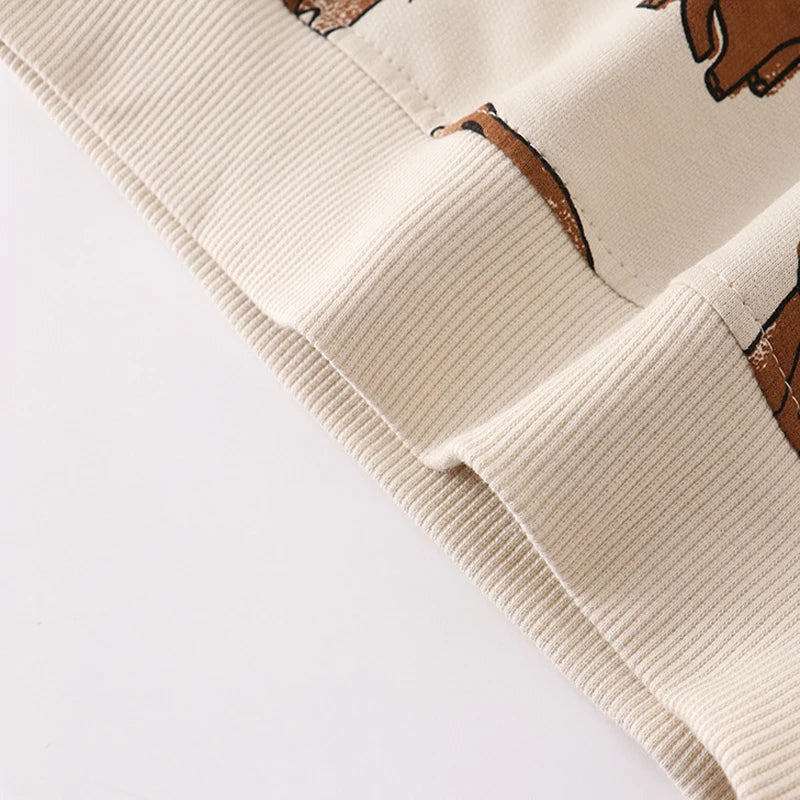 Little maven Spring Suit for Boys Clothing Sets Animal Elephant Boys Boutique Outfits 4Years Kids Clothes Cotton Sweatshirt Pant.