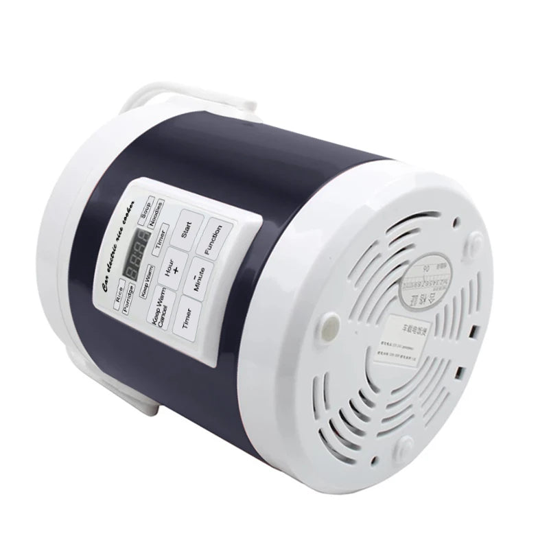 12V 24V Mini Car Rice Cooker 1.6L  car trucks electric soup porridge cooking machine food steamer warmer fast heating lunch box.