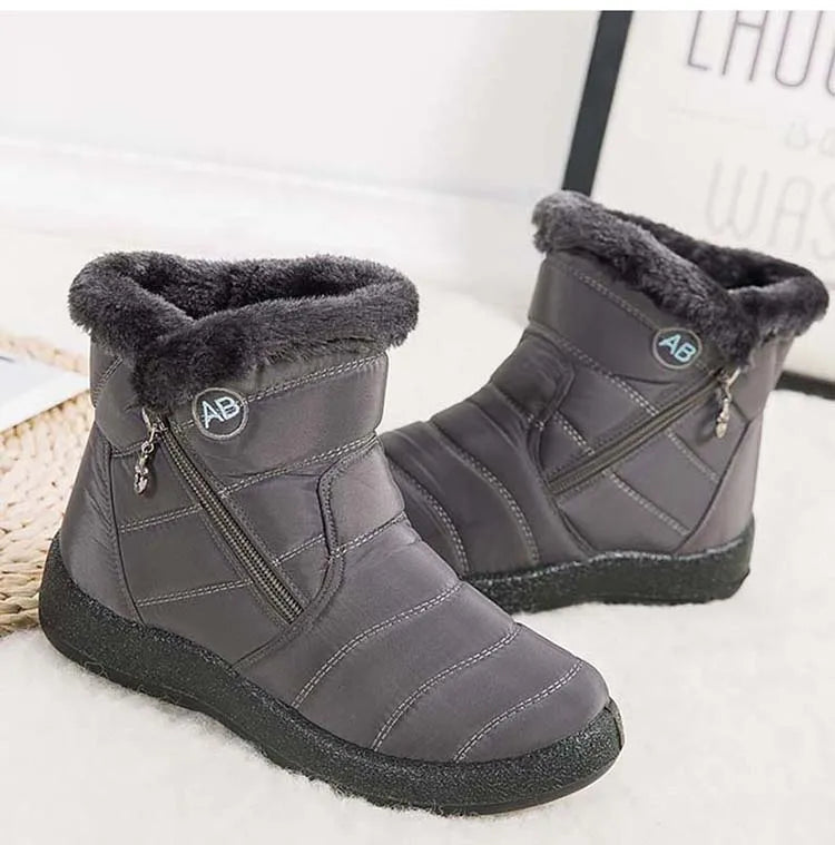 Snow Women Boots Comfortable Women's Boots Waterproof Women Shoes Zipper Shoes Woman Soft Fur Women's Winter Boots Botas Mujer.