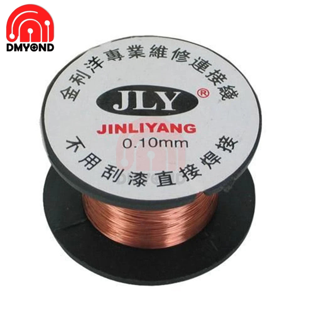 0.1mm Cable Copper Solder Soldering Wire Enamelled Notebook Motherboard Maintenance Cable Wire Assemblies for PCB Mobile Phone.