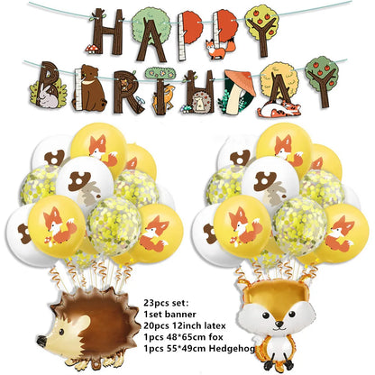 Waldtiere Party Dschungel Safari Geburtstag Party Dekor Waldkreaturen Dschungel Tier Wald Partyzubehör Babyparty.