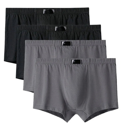 4 Teile/los Schlüpfer der Männer Männliche Unterhose Shorts Boxer Unterwäsche Slip Baumwolle Große Größe 5XL 6XL