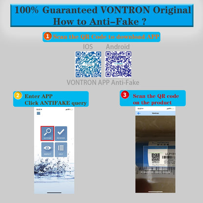 VONTRON Reverse Osmosis RO Membrane 75GPD / 100GPD Replacement Water Filter System Purifier Drinking  ULP1812-75 / ULP2012-100.
