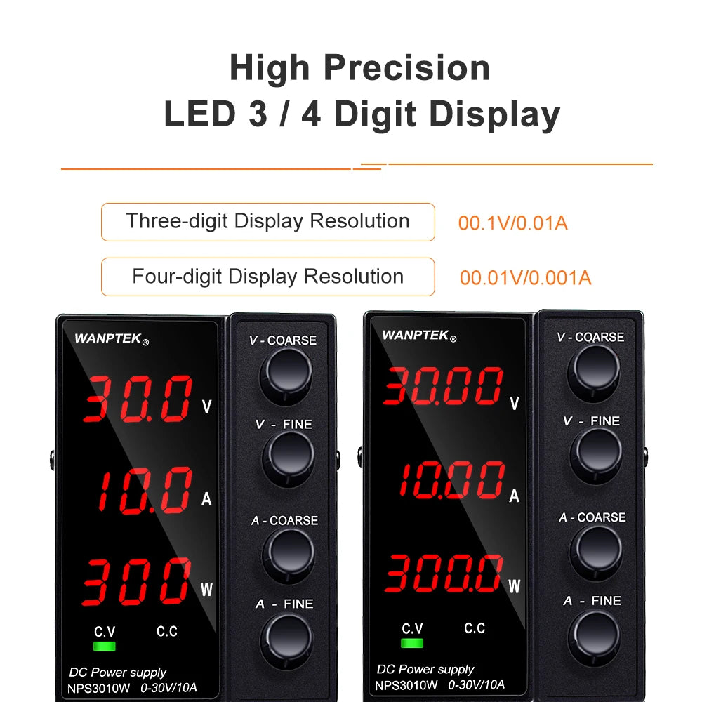 Adjustable DC Power Supply 30V 10A Voltage Regulator LED Digital lab Stabilizer Switching DC Power 60V 5A Bench Source 120V 3A.