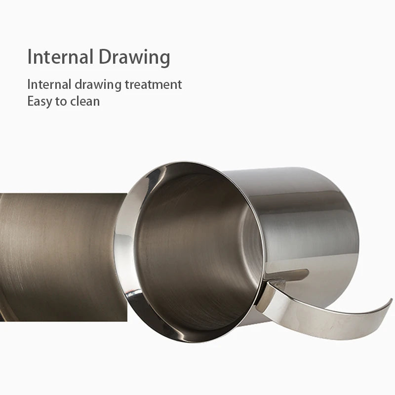 Stainless Milk Frother 400ML Double Mesh Milk Creamer Milk Foam For Cofffee Milk Egg Beater Kitchen Tool Coffee Mixe Frother.